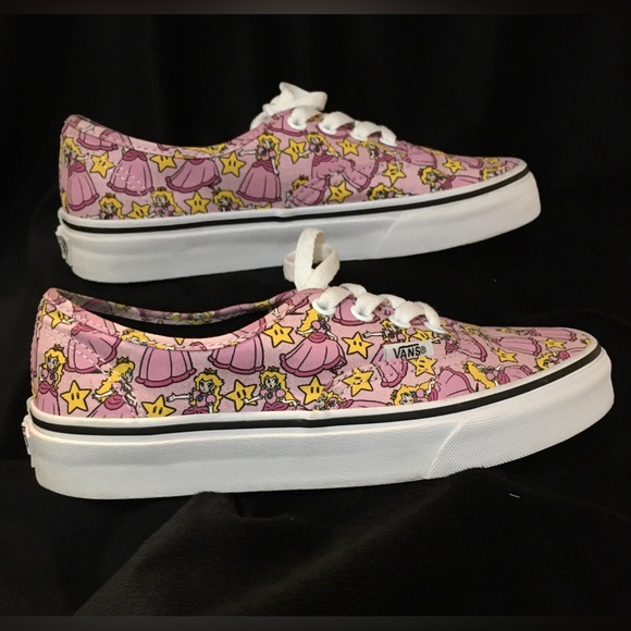 Vans - Unisex Limited Edition Princess Peach Sneakers - Womens 6.5 - Mens 5 - Picture 5 of 11
